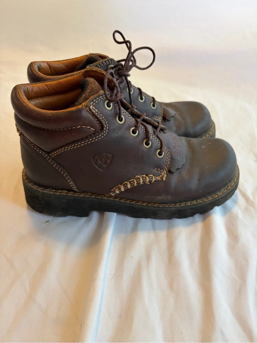 Ariat Canyon Lace-Up Leather Ankle Boots Women’s Size 7 Brown Style 10001254 177